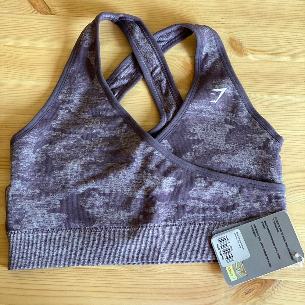 Gymshark camo sports bra